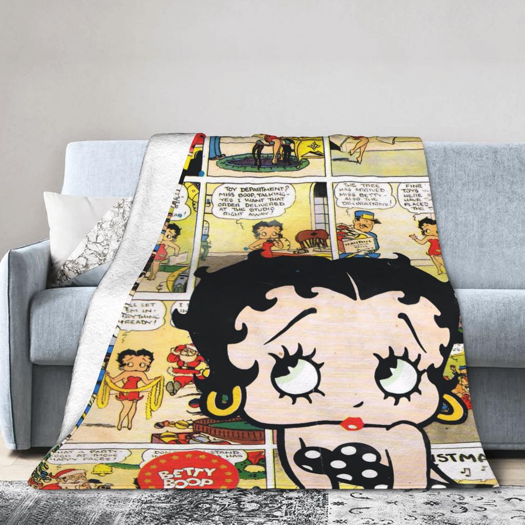B-Bettys Boops Blanket Warm Cozy Fluffy Throw Blankets for Couch 50x60 Inch Multi-size Bedding Throws