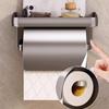 New Aluminium Toilet Paper Holder Wall-mounted Punch-free Roll Paper Holder Rack Storage Toilet Tissue Box Bathroom Accessories