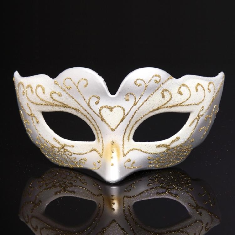 Luxurious Kids Girls Half Face Venetian Mask Mardi Gras Glitter Mask for Masquerade Prom Parties and Themed Celebration