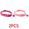 Cat Collar with Bell Necklace for Cat Strap Kitten Collar Armrests for Pets Breakaway Collar Anti-strangling Cat Necklace