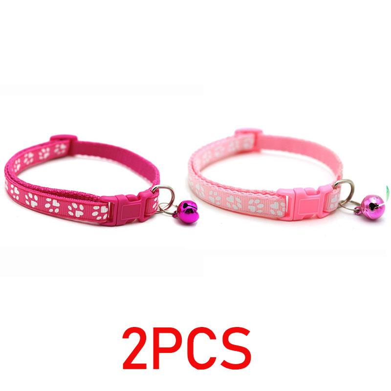 Cat Collar with Bell Necklace for Cat Strap Kitten Collar Armrests for Pets Breakaway Collar Anti-strangling Cat Necklace