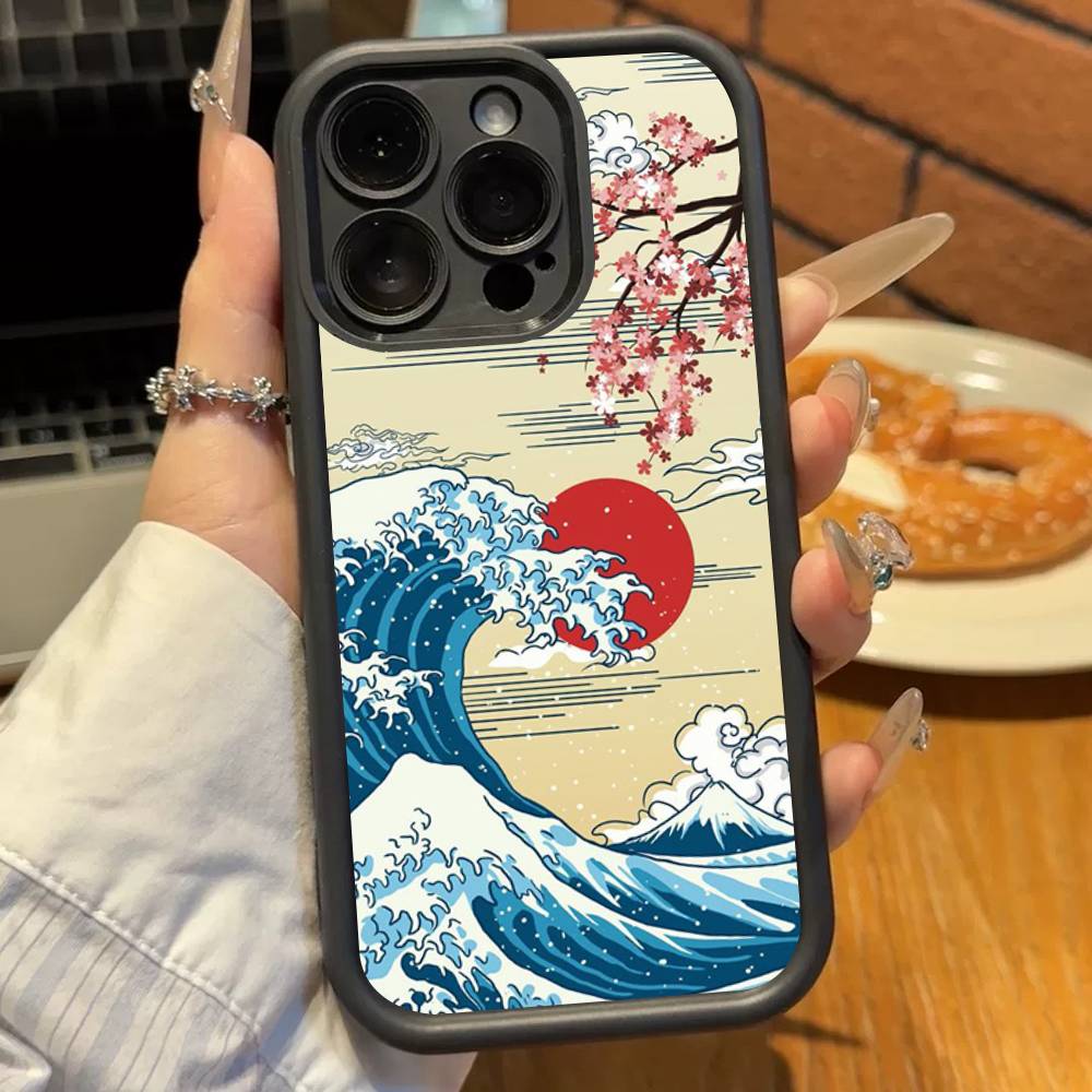 Japan Tokyo Osaka Kanagawa Phone Case For iPhone 17 16 15 14 13 12 11 Pro Plus Max Soft TPU Ladder Lens Protection Soft Cover