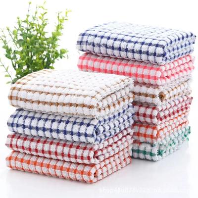 45297 Pcs Küche Reinigung Handtuch Große Wasser Absorption Kapazität Plaid Druck Verdickt Küche Geschirrtuch Geschirr