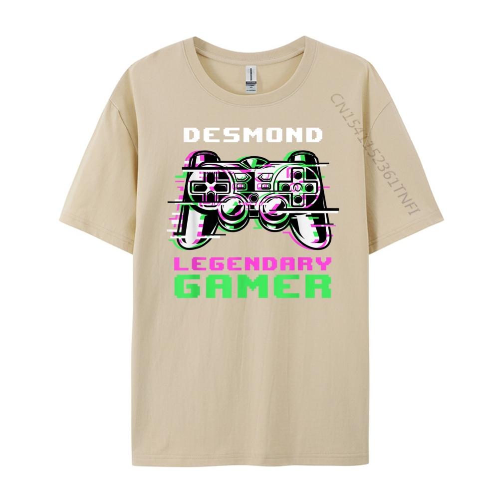 Desmond Legendary Gamer Personalized Clothing Mens T Shirt Graphic Shirts Funny T Shirts