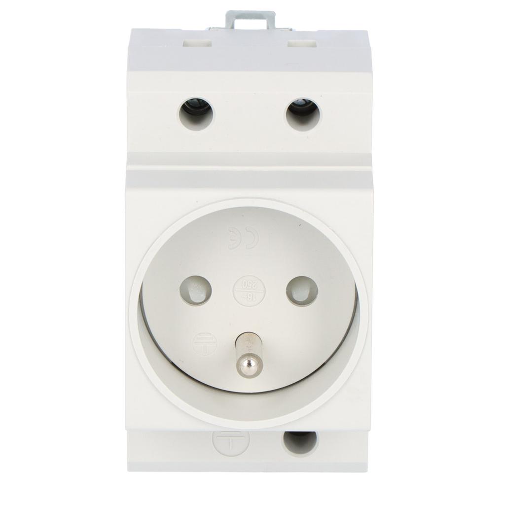 250V socket for TH35 rail, ONNLINE