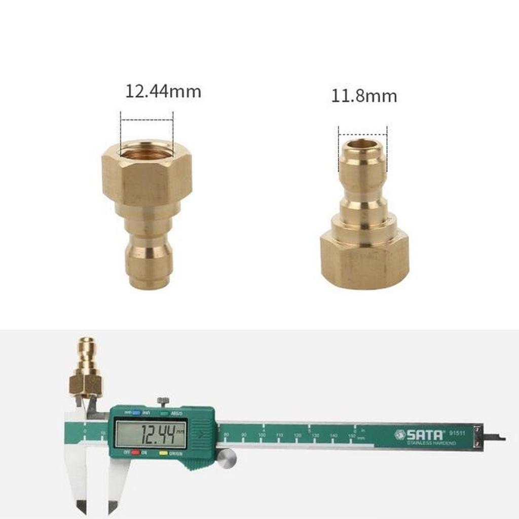 2 Pieces Pressure Washer Quick Connector Easy Connect Fitting Equipment A+D