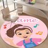 Personalized M-Ms Rachel Round Chair Office Rug - Perfect for Mat, Office Chair & More - Ideal Gift for Birthdays and Holidays