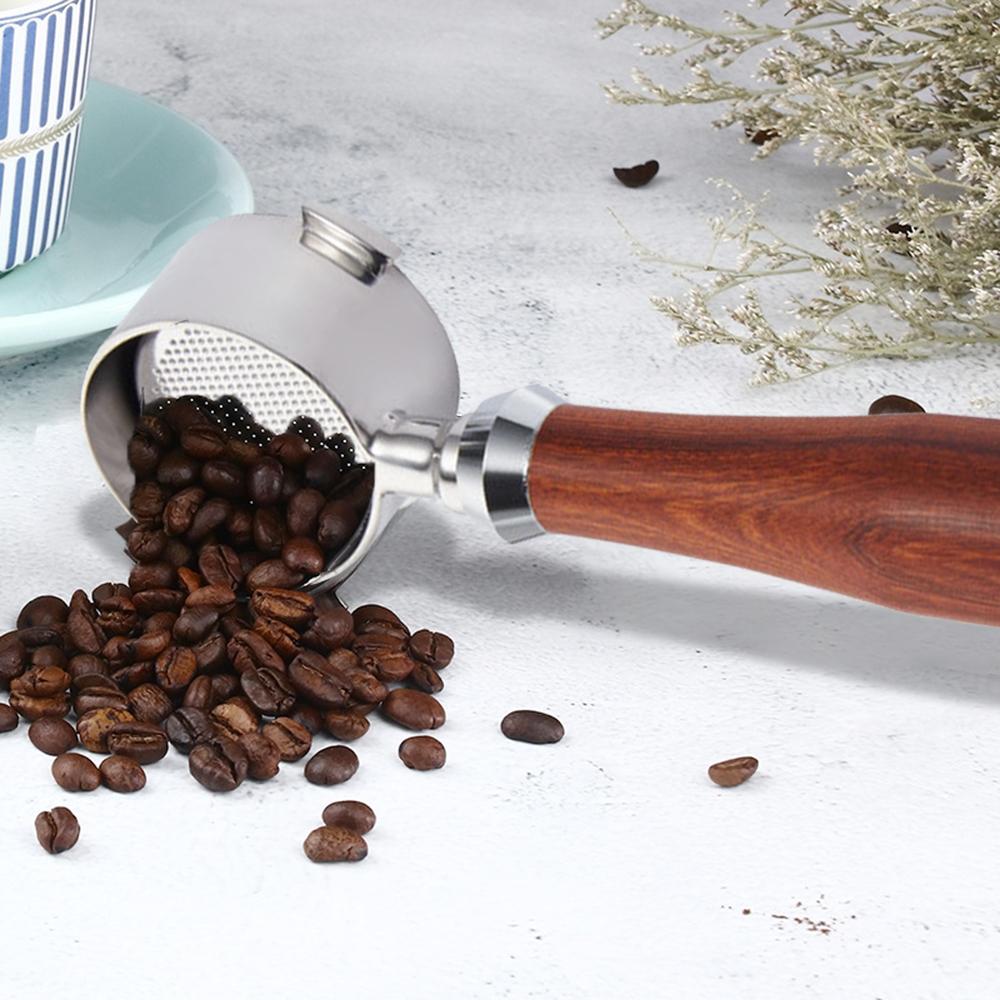 Aoresac 51mm Espresso Bezedný držák filtru 3 ouška Držák kávového filtru se 2 filtračními košíky Extrakce kávy