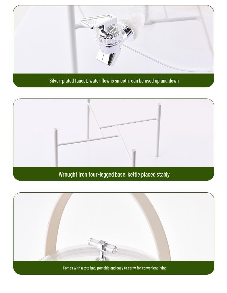 Kaltgetränkespender mit Ständer - Zitrone, Frucht, Tee, Saft Infusionsbehälter mit Zapfhahn