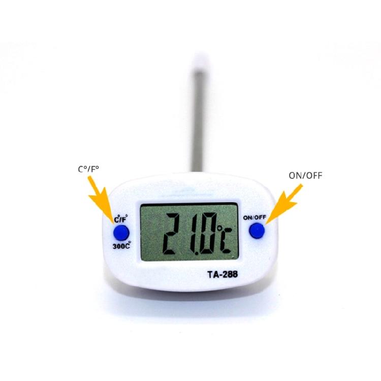 Schnelle Thermometersonden mit LCD-Bildschirm Hochpräzise LCD-Öltemperaturmesser Upgrades zur Back- und Frittierkontrolle