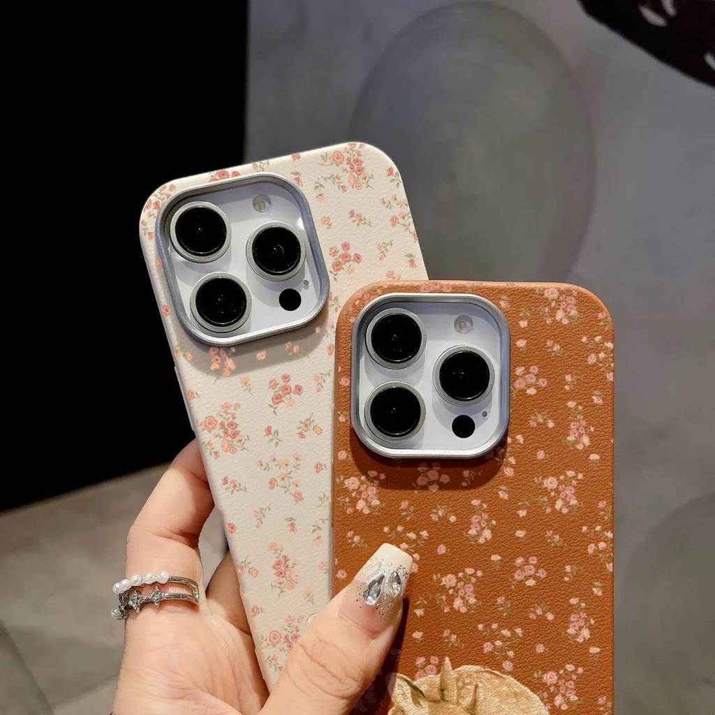 Süßes Reh und Vollblumenmuster Stoßfeste Handyhülle für iPhone 17 Pro Max Air 16E 16 15 14 13 12 11 7 8 Plus XS X XR Hülle