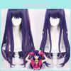 Parrucca Cosplay di Alta Qualità di Oshi No Ko Hoshino Ai con Cuoio Capelluto Realistico e Lunghi Capelli Blu-viola