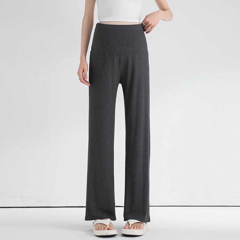 

Plus Size Maternity Straight Leg Pants - Versatile Spring/Autumn Casual Wear L