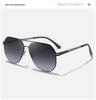 Men's Fashion Aviator Sunglasses - Large Metal Frame, Anti-UV, Double Bridge