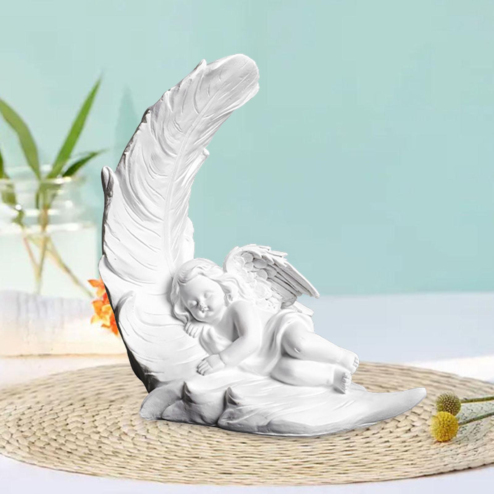 

Cherub Statue Statuette Collection Cherub Figure Cherub Figurine Angel Statue for Indoor Outdoor Baptism Shelf Table