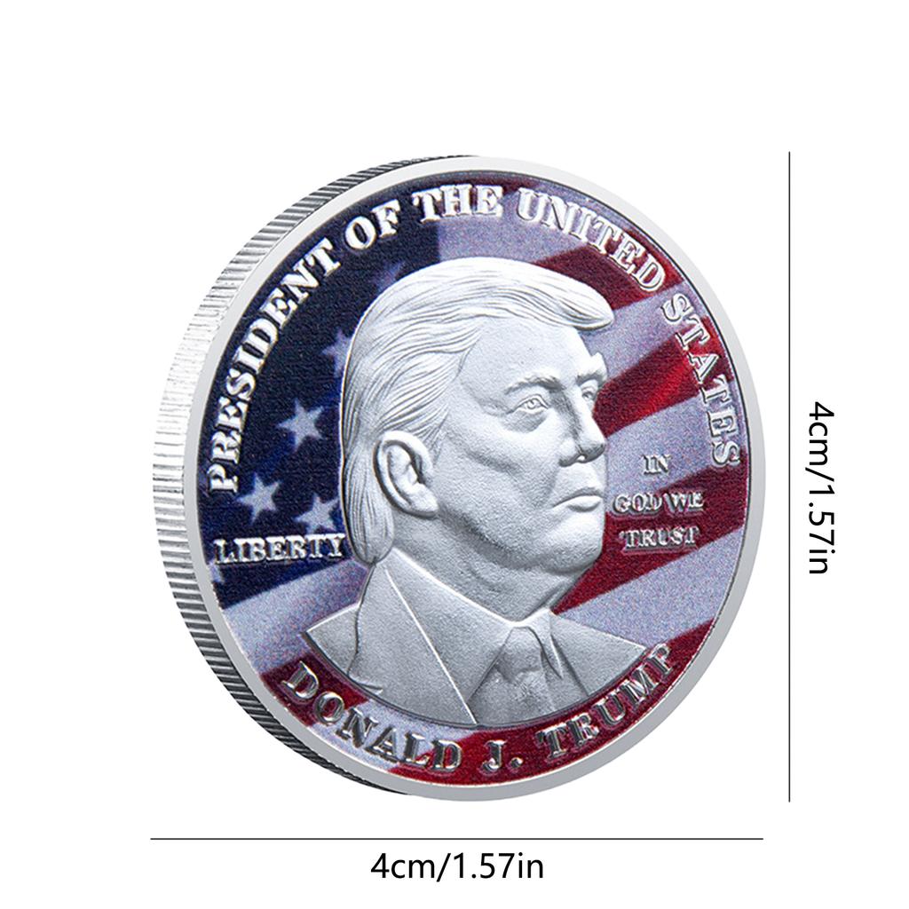 1pc President Of The United States Trump USA Coin Commemorative Coin Souvenirs And Gifts For Trump Supporters