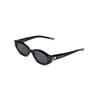 Gentle Monster Cat-Eye Sonnenbrille mit Schriftzug Unisex Sonnenbrille Schwarz DADA-01