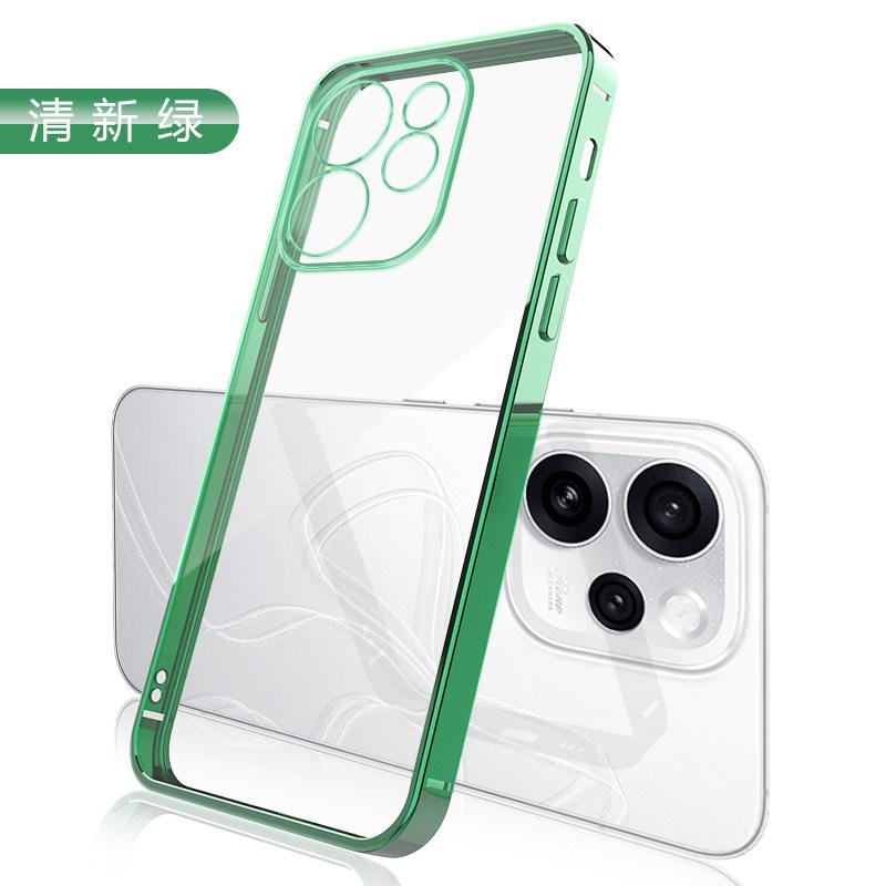 Ultra-thin Plating Silicone TPU Case For OPPO Reno 15C 15 Electroplating Transparent Shockproof Cover For OPPO Reno 15 Pro Max