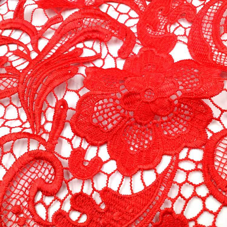 Dantelă Solubilă în Apă, Poliester Mătase Ușoară, Model Caju, Broderie Completă, Tridimensional, Gol, Material Brodat, Pânză Brodată