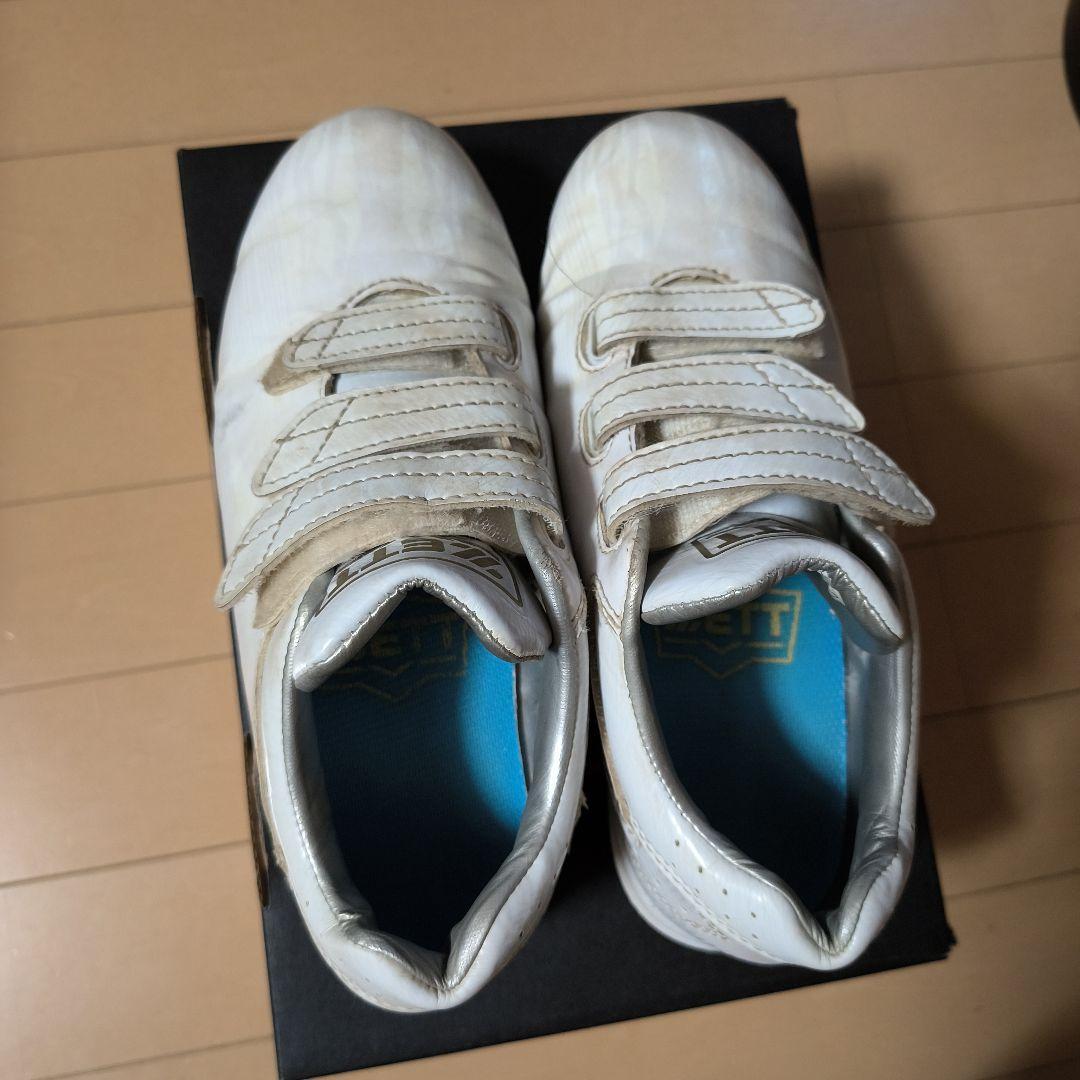 Used ZETT Training Shoes 22 Spike Baseball Softball Kids Boy