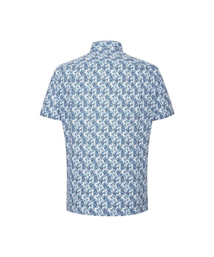 Dagseusyeocheu 100% Cotton Linen-Like Print Short Sleeve Shirt_Dls1Shcs133A1