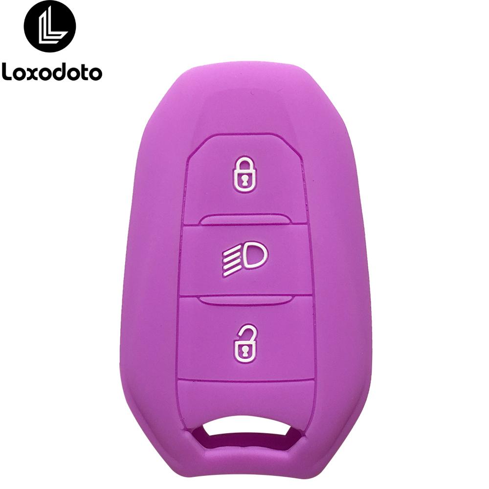silicone car accessories key chain cover case for citroen C4 c3 C5 C6 DS3 DS5 DS6 for peugeot 508 2008 3008 308 e-208 2021 2022