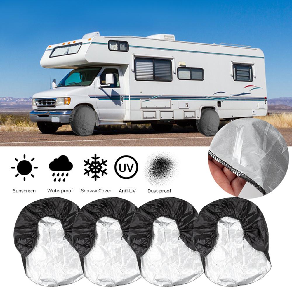 4Pcs Spare Tire Wheel Covers, 29 " " 32 " " Waterproof Dustproof Tire Covers Universal Fit for RVs Cars