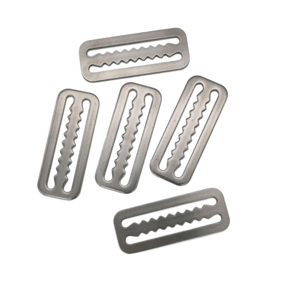 1/5PCS Serrated Locking Diving Weight Belt Stainless Steel Webbing Buckle Belt Accessories
