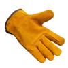 1 Pair Reinforced Style Heat Resistant Welding Gloves BBQ Oven Protective Welder Gauntlet PU Leather
