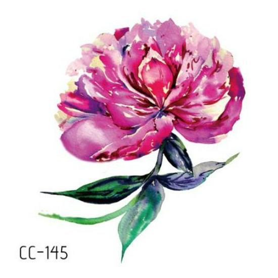Waterproof Temporary Flower Tattoo Stickers - Fashionable, Beautiful, and Fresh Designs
