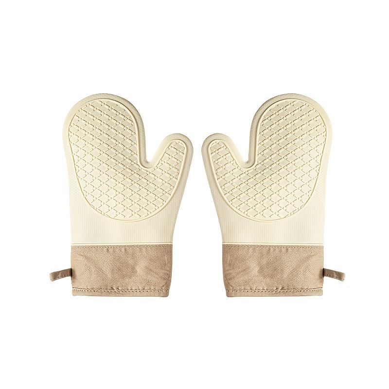 Gants de cuisson en silicone résistant à la chaleur anti-brûlures