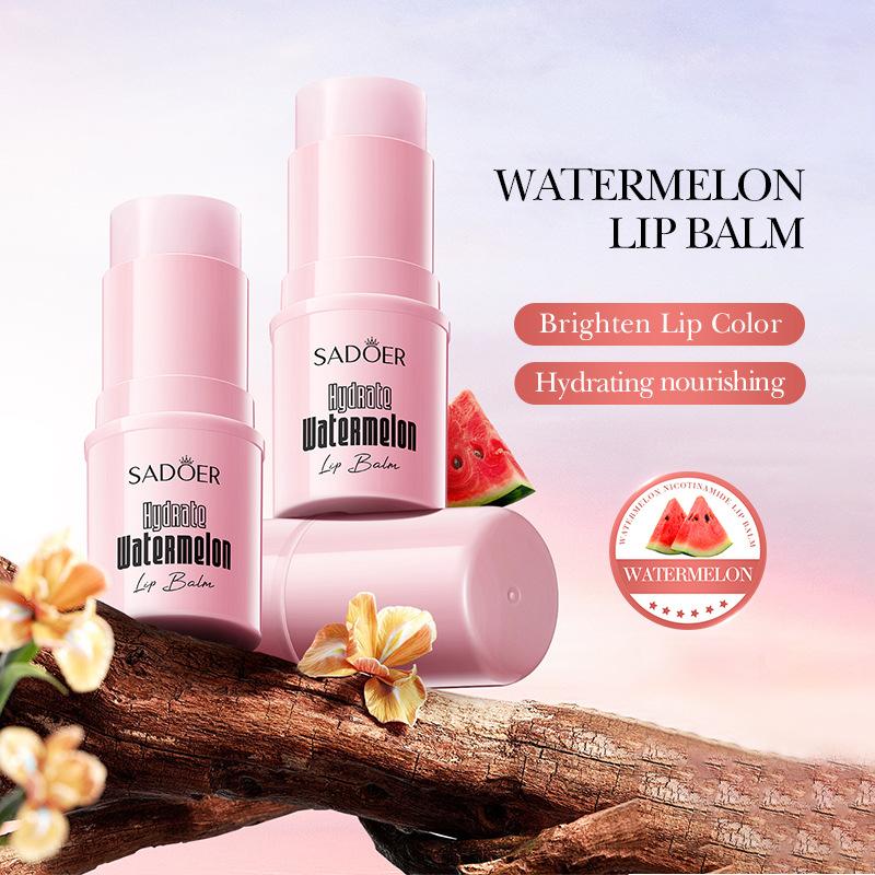 SADOER Nicotinamide Water Nourishing Watermelon Lip Balm 4.5g