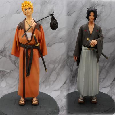 Limitovaná Anime Figurka Uzumaki Naruto Uchiha Sasuke Akční Figurky S podstavcem Styl Kimona PVC Model Panenka Hračky