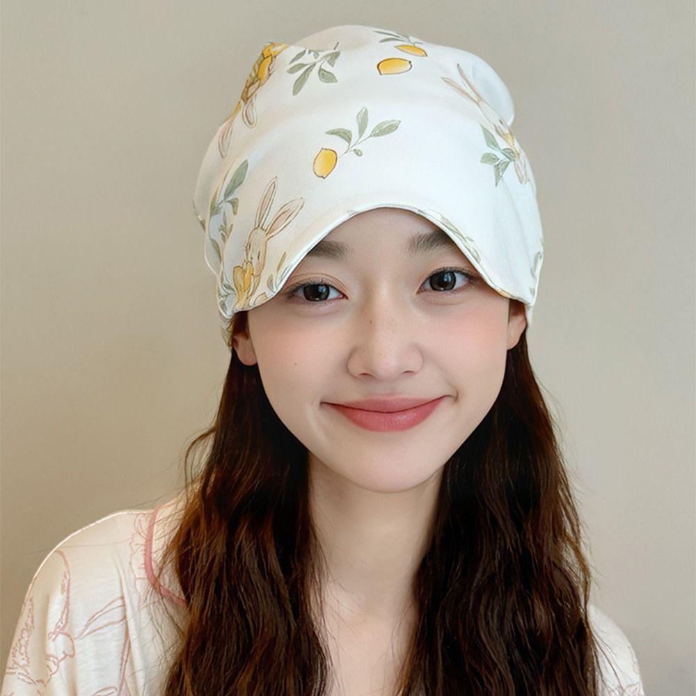 Breathable Postpartum Confinement Hat Eye Mask Postpartum Cap Women's Sleep Cap Housework Cooking