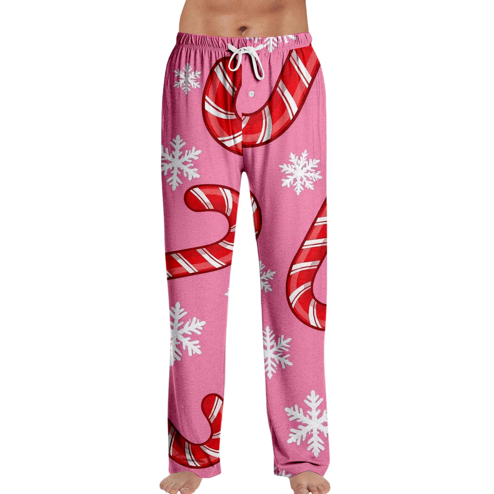 

Полосатые пижамные брюки Домашняя одежда Повседневные Брюки на кулиске с эластичной талией Удобные Прямые Штаны для йоги Свободные M