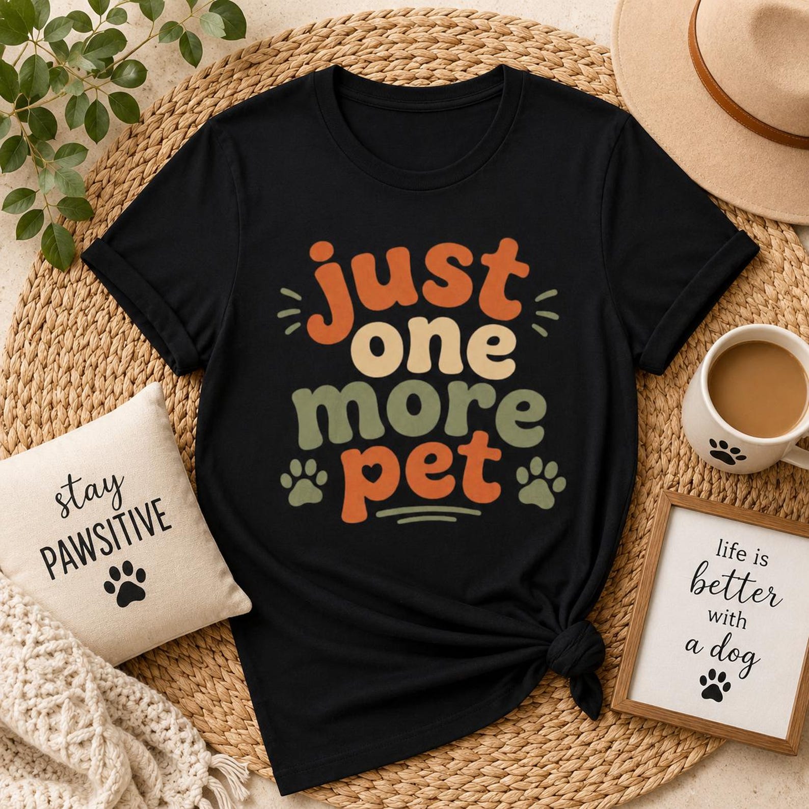 Just One More Pet Shirt, Funny Animal Lover Graphic Tee, Dog Cat Parent Gift 3XL