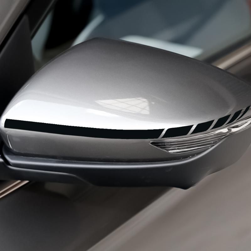 2 Stück Auto Rückspiegel Rennstreifen Aufkleber Vinyl Wasserdicht Auto Karosserie Dekoration Aufkleber Personalisierte Auto Styling Aufkleber