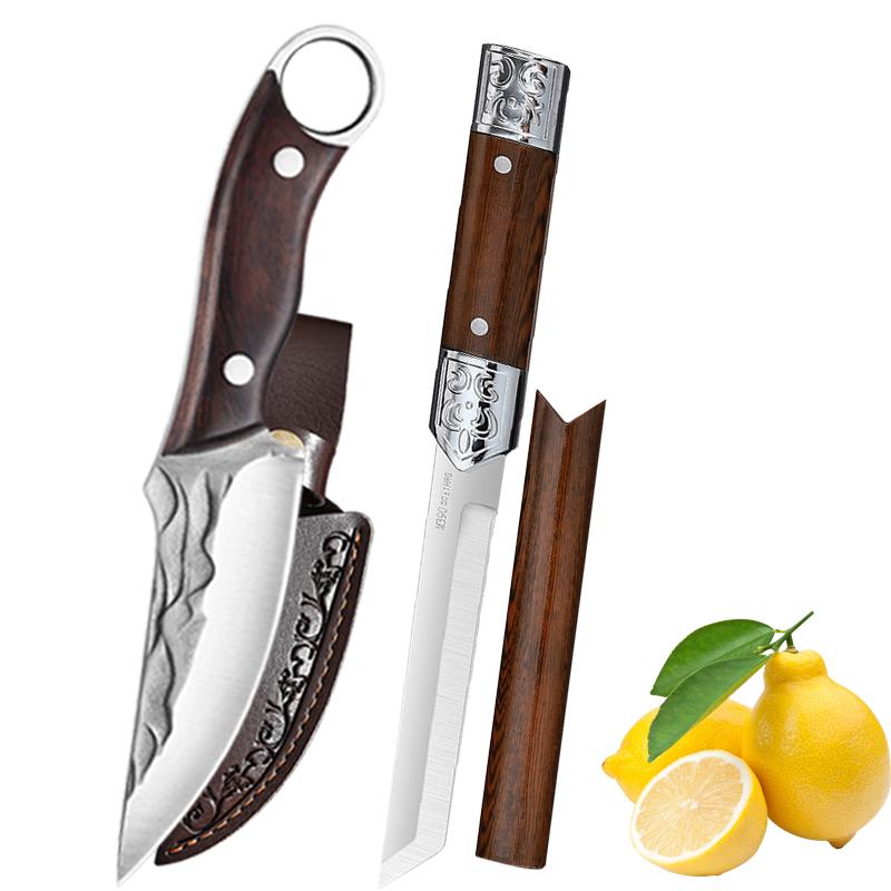 Stainless Steel Knife for Kitchen Boning Knife Meat Cleaver Fruit Slicing Knife Portable Butcher Knife Kitchen Knife Supplies