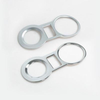 ABS Plating Water Cup Holder Trim Cover Interior Chrome Trim Molding Strip Peugeot 3008 1.6T 2.0T