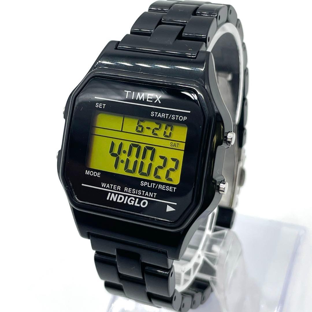 Used TIMEX digital watch INDIGLO black watch