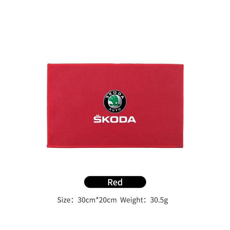 2025 Neues Autowaschtuch Weiches Reinigungslappen Tuch Auto Reiniger Werkzeuge Für Skoda Octavia Superb Rapid Kodiaq Karoq Fabia Kamiq Räume