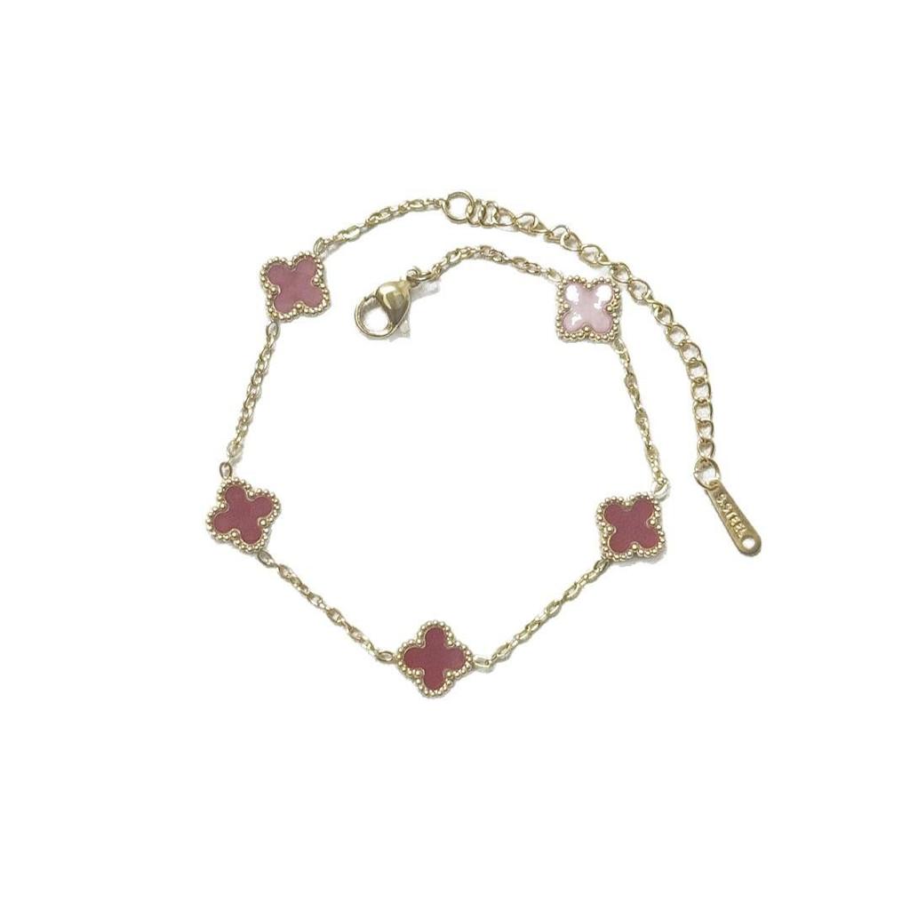 Mini Titanium Steel Four-leaf Clover Bracelet 9mm Classic Fashion High-end Women's Bracelet