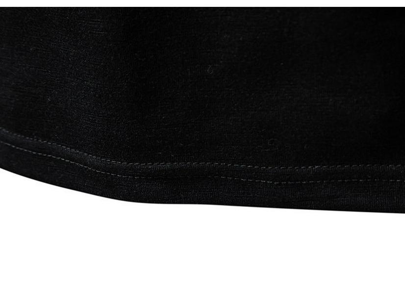 Men's Bamboo Cotton Buttoned V-Neck Short-Sleeve T-Shirt, European Size, Solid Color, Breathable, Simple Design