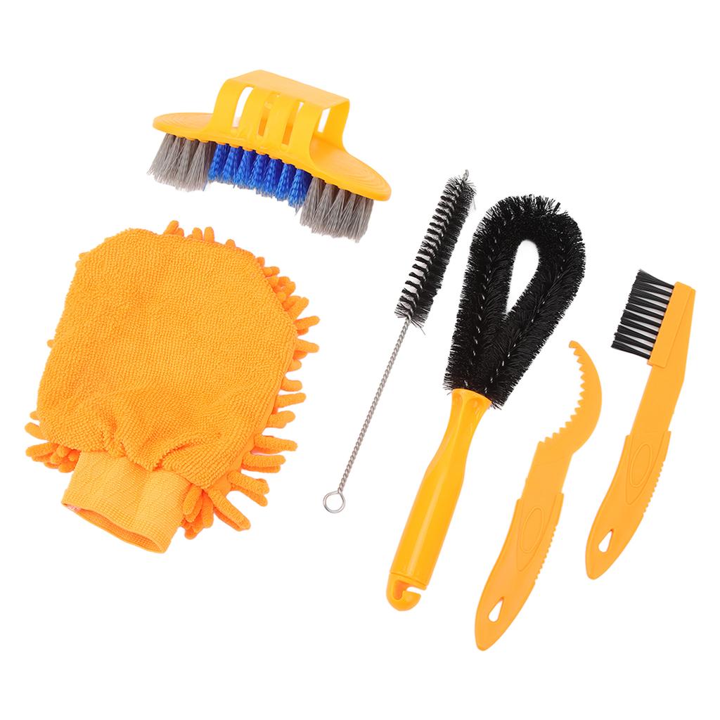 Zestaw Narzędzi do Czyszczenia Roweru Nylonowa Szczotka do Czyszczenia Łańcucha Rowerowego i Kątowa Szczotka do Czyszczenia Zębatek do Roweru Górskiego i Szosowego