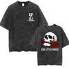 Rose Skull Run Little Mouse Vintage Washed T Shirt Mens Gothic Classic Short Sleeve Tshirts Yk Man Harajuku Clothing Tshirt