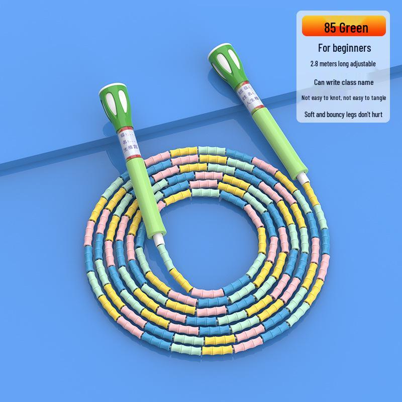 Adjustable Bamboo Jump Rope for Kids - Perfect for Beginners & Elementary PE