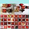 Vibrant Red And Gold Christmas Cushion Cover Perfect For Sofa And Living Room Decor