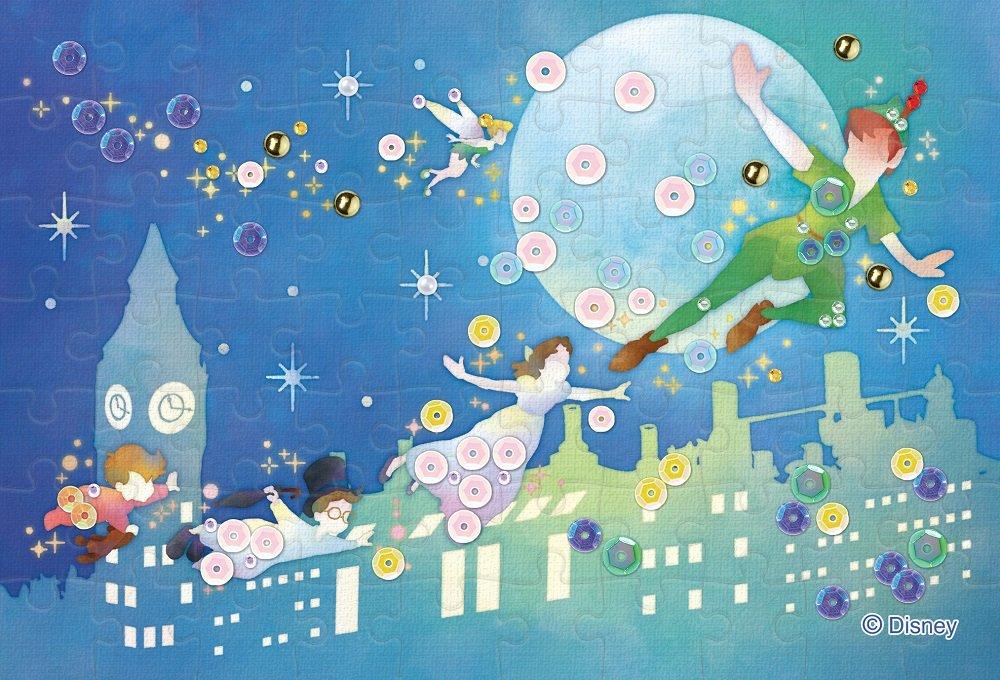 

Epoch Jigsaw Puzzle Disney Silhouette x with and Decorative Pieces 70-Piece (Peter Pan) (10 14.7 cm) 70-022 Glue, Spatula,