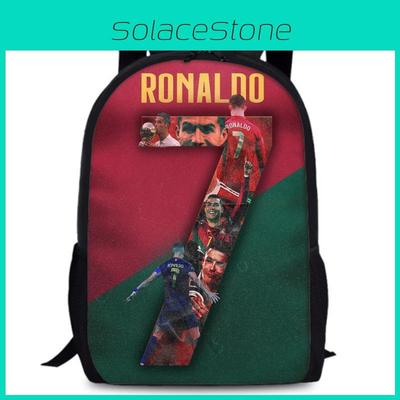 Zaino in Oxford Cristiano Ronaldo Cr7 da 15 pollici Grande capacità Borsa da scuola per studenti Essenziali per lo sport e i viaggi