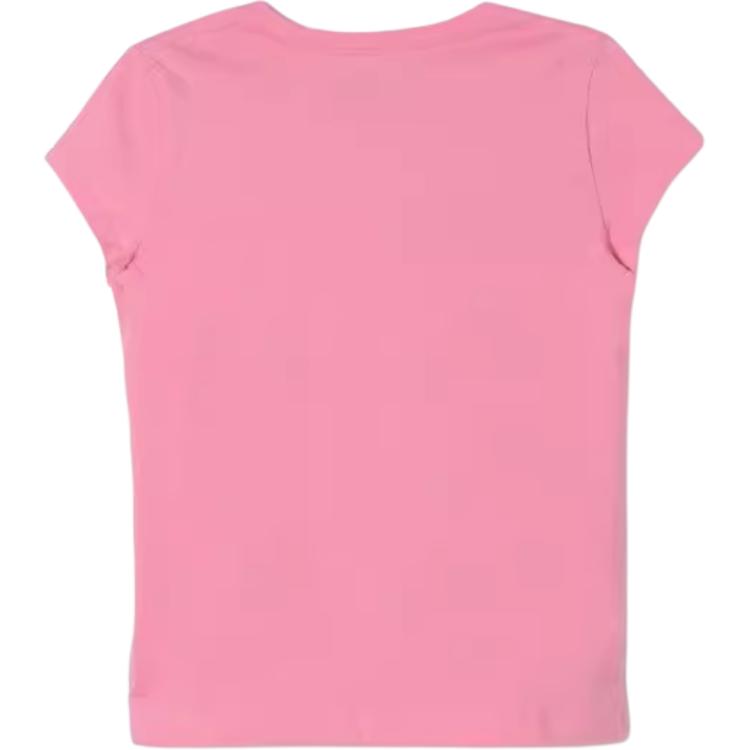 Polo Ralph Lauren Kids Logo Embroidered Round Neck Short Sleeve T-Shirt Kids Tops Pink 313833549-072